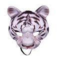 thumbnail image 4 of Mascarilla cara de tigre creativa Hugo Accesorios de Halloween de tigre Blanco, 4 of 8