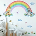thumbnail image 6 of Rainbow Butterfly Wall Decal, Decoration Wall Decal, 23.6"x31.4", Rainbow Wall Sticker for Playroom Girls Room Baby Decoration, 6 of 7