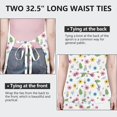 thumbnail image 6 of Pioneer Flower Floral Print Pattern Apron for Women and Men, Cotton Linen Waterproof with Pockets, Adjustable, 33x27 Inch for Kitchen, Gardening, BBQ, Salon, 6 of 6