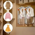 thumbnail image 3 of Logianis 10" Gusseted Clear Garment Bags for Hanging Clothes Suit Bags for Storage of Coat Shirts Dresses 3 Packs, 3 of 8