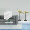 thumbnail image 2 of Dispensador De Pañuelos De Papel Acrílico Moderno Y Conjunto De Figuras De Pájaros De Madera Para Un Elegante Almacenamiento De Pared Y Una Decoración De Escritorio., 2 of 8