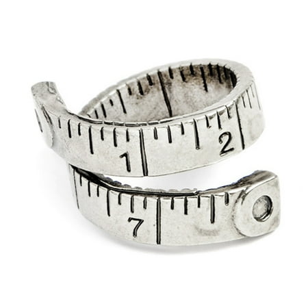 

European American Fashion Retro Ring Ruler Ring Trend Digital Tape Measure Ring