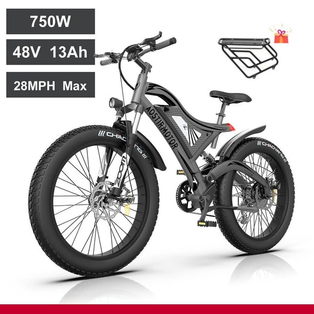 Aostirmotor vélo de montagne électrique 750w 48v15ah batterie au