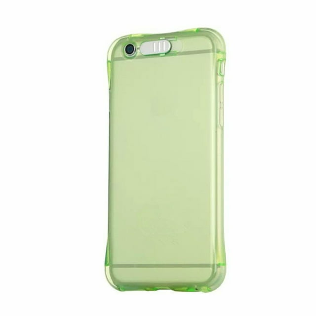 Langgg Étui Arrière pour iPhone 7 8 Plus X Étui Anti-Choc Souple TPU LED Flash Lumière Rappel Appel Entrant