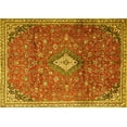thumbnail image 1 of Ahgly Company Machine Washable Indoor Rectangle Persian Yellow Traditional Area Rugs, 5' x 8', 1 of 4