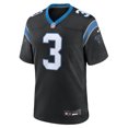 thumbnail image 2 of Men's Nike Raheem Blackshear Black Carolina Panthers Team Game Jersey, 2 of 6