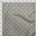 thumbnail image 3 of oneOone Cotton Silk Medium Gray Fabric Leaves & Flower Floral Sewing Fabric By The Yard Printed Diy Clothing Sewing Supplies 42 Inch Wide, 3 of 4