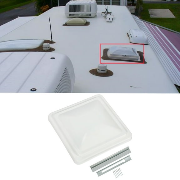 HECASA 14" RV Roof Vent Cover Trailer Campe Motorhome Universal Replacement