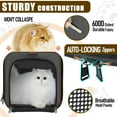 thumbnail image 2 of Small Dog Carrier Cage Soft Chihuahua/Softshell Big Cat Carrier Maine Coon/Pet Taxi Carrying Bag Over 25lbs / Top Loader Travel Kennel Brown, 2 of 14