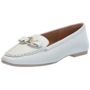 Naturalizer Womens Layla Slip On Loafer Warm White Leather 6.5 W