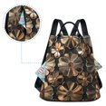 thumbnail image 5 of FORMRS Women's Travel Backpack Purse Anti-Theft Hidden Pockets Casual Shoulder Bag, Metallic Flower, 5 of 7