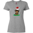 thumbnail image 3 of Inktastic Christmas Dachshund Dog Santa Women's T-Shirt, 3 of 5