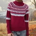 thumbnail image 2 of Chandail en Tricot pour Femmes Hiver Chaud Chandail Ample Col Roulé Décontracté Doux Fil Confortable Automne, 2 of 4