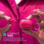 JLab JBuds Mini True Wireless Earbuds, Be Aware Audio, Bluetooth, IP55, Pink