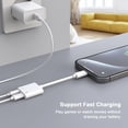 thumbnail image 2 of 2 Pack iPhone 16 15 Headphone Adapter Splitter, 2 in 1 USB C to 3.5mm Headphone Jack Aux Audio + Charger Dongle Adapter for iPhone 16/16 Plus/16 Pro/16 Pro Max/15/15 Plus/15 Pro/15 Pro Max, iPad Pro, 2 of 7