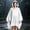 #0067-White, variant on Outdoor Gear for Women Hooded Loose Fit Outdoor Travel Waterproof Windproof Lightweight Rain Ponchos for Women