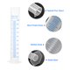 thumbnail image 3 of Uxcell cilindro graduado de plástico métrico de 50ml 100ml 250ml 500ml 1000ml de doble cara, 3 of 5