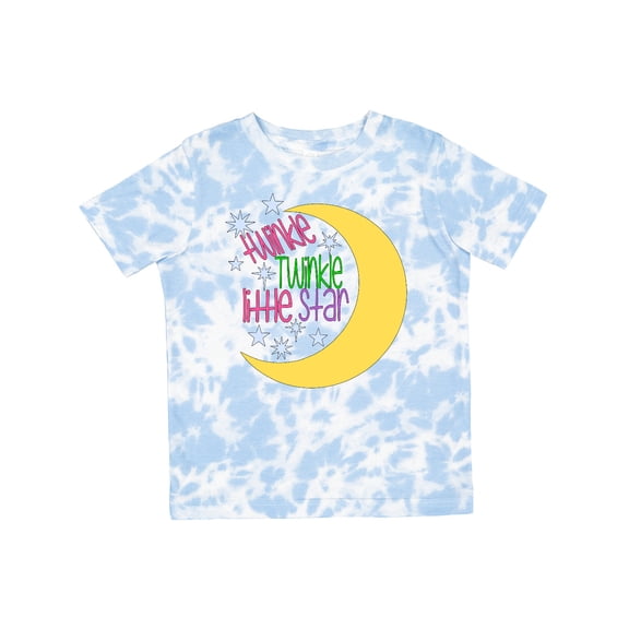 Inktastic Twinkle Twinkle Little Star with Yellow Moon Boys or Girls Toddler T-Shirt