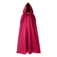 thumbnail image 1 of Unisex Hooded Button Casual Party Retro Gothic Long Cloak Stage Outfit Tops, 1 of 1