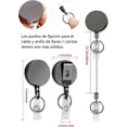 thumbnail image 3 of Llavero Retráctil, Yoyo para Gafete con Clip de Metal, Clip Retráctil para Tarjetas de Identificación, Carrete retráctil con Cable, Porta Llaves retractil Redondo, 3 of 4
