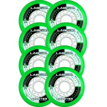 LABEDA WHEELS Inline Roller Hockey SHOOTER ALL PURPOSE HILO SET 76mm / 80mm
