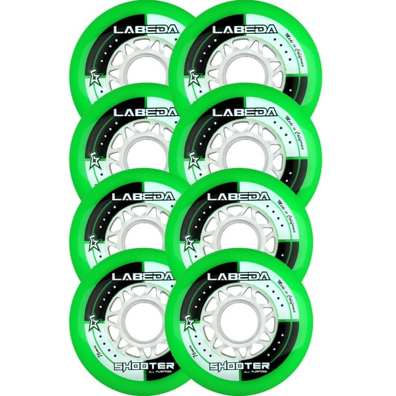 LABEDA WHEELS Inline Roller Hockey SHOOTER ALL PURPOSE HILO SET 76mm / 80mm 83A
