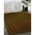 thumbnail image 3 of Ahgly Company Machine Washable Indoor Round Transitional Dark Bronze Brown Area Rugs, 3' Round, 3 of 7