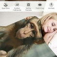 thumbnail image 3 of Autua Monkey Theme Warm Lightweight Soft Fleece Blanket for All Seasons - Ideal Throw Blanket for Living Rooms, Sofa Decor, and Gifts 40x50in, 3 of 6