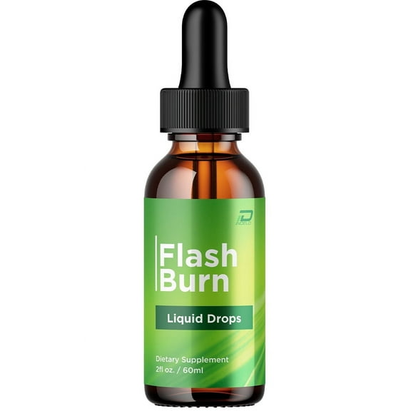 Flash Burn Drops Healthy Formula - FlashBurn Liquid All Natural Healthy Levels, Extra Strength, Flash Burn Reviews, 1 Pack, 1 Month Supply