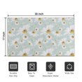 thumbnail image 5 of Daisy Flower Crystal Velvet No Slip Floor Mat, Entryway Doormat Durable Low-Profile Mat Home Decor, Welcome Mats Washable Kitchen Bathroom Laundry Bedroom Living Room Door Mats 30x17in, 5 of 7