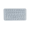 thumbnail image 5 of Wosthever Molde de silicona para dulces suaves con letras mayúsculas en inglés, molde artesanal para hornear Chocolate, gelatina, pastel, dulces, cocina, Type1 NO1 Wosthever CBP259503, 5 of 5