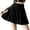 Black, variant on Ohufall Flowy Skirts for Women Summer Solid Tiered A-Line Ruffle Swing Short Skirt Fashion Sexy Casual Elastic High Waist Pleated Mini Skirt