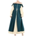 thumbnail image 1 of Huanglei Robe Médiévale pour Femmes Robe Irlandaise à Manches Longues, 1 of 4