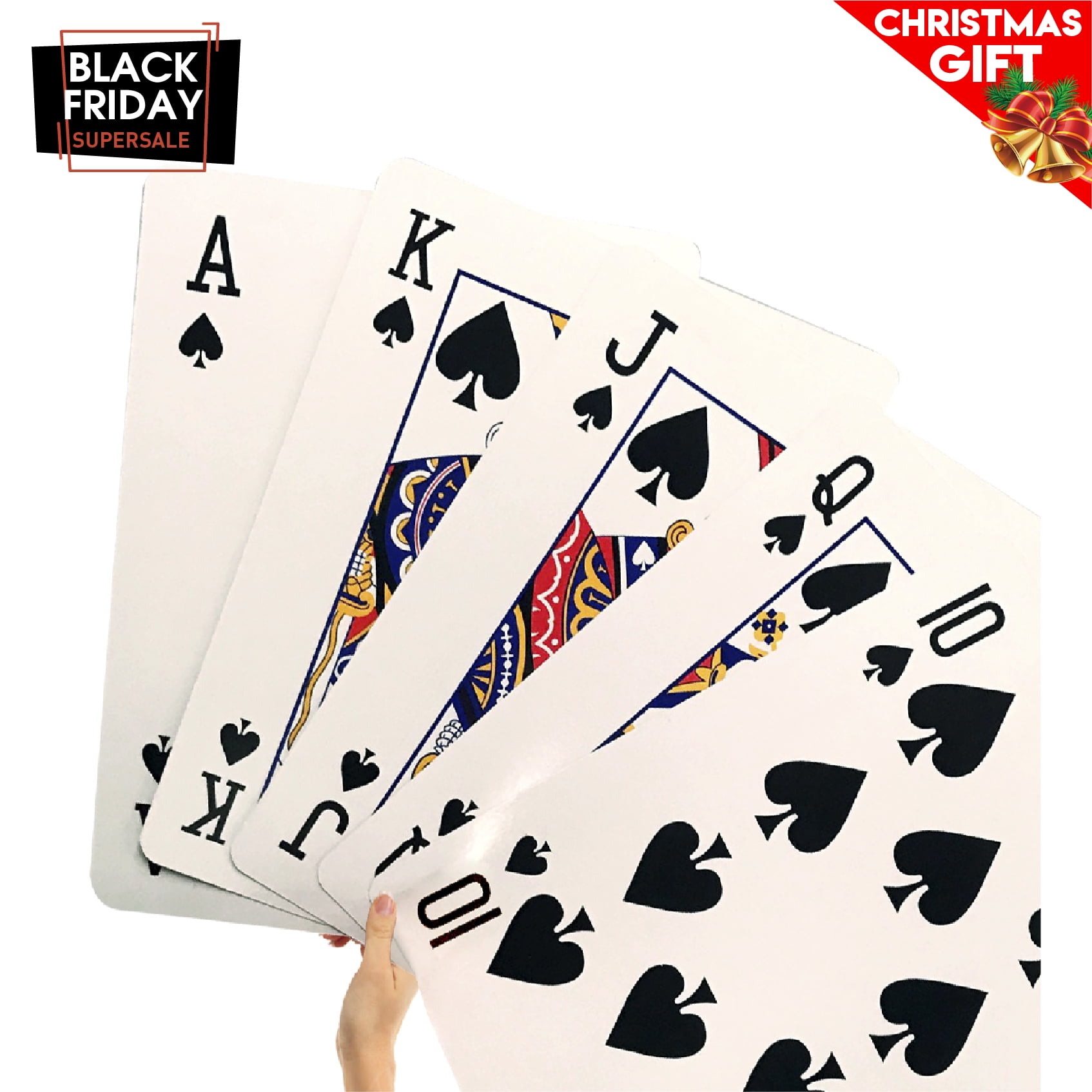 Giant Playing Cards – Novelty Jumbo Cards for Kids, Teens or Seniors