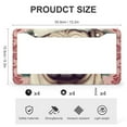 thumbnail image 3 of License Plate Frames Christmas Pattern Pug Dog Auto Decorative Frames Cars Protector Cover Holder 2 PCS Merry Christmas Cute Animals Aluminum Metal License Plate Cover for Women Men US Vehicles, 3 of 6