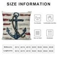 thumbnail image 6 of JRXY Navy Blue Nautical Ocean Boat Anchor Throw Pillow Covers, Ship Nautical Gifts, Boat Pillow Cases Home Ship Sofa Decor,2 Pcs White, 6 of 6