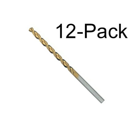 Bosch Genuine 12 pc. 9/64" x 2-7/8" Titanium-Coated Drill Bits - TI4136
