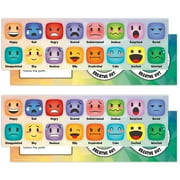 Teacher Created Resources Social-Emotional Mood Meters, 11-1/2" x 3-1/2", 36 Per Pack, 2 Packs
