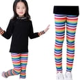 thumbnail image 3 of LYMAYTER Toddlers Baby Girls Printed Leggings Kids Spring Fall Active Stretch Leggings Stretchy Tights Yoga Pants 1-10 Years, 3 of 8