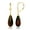 Colorname Misc: Fiery Gray, variant on 14k Yellow Gold Tear drop Simulated Fire Opal Dangle Leverback Earrings (8mmx40mm) (fiery gray)-Dangle Earring for Women