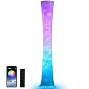 SUNMORY 61 RGBIC LED Floor Lamp, 1800 LM Color Changing Lighting Modern Tall Lamp with Music Sync & 16 Millio Colors, Standing Lamp With Remote & APP Control for Living Room, Bedroom, Gaming, Party