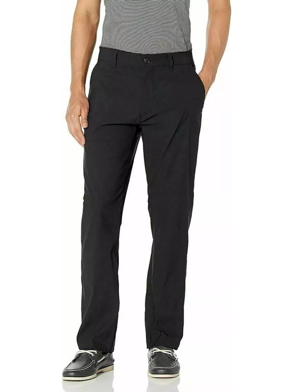 UB Tech by UnionBay Men's Classic Fit Comfort Waist Chino Pants, Black 40 x 32