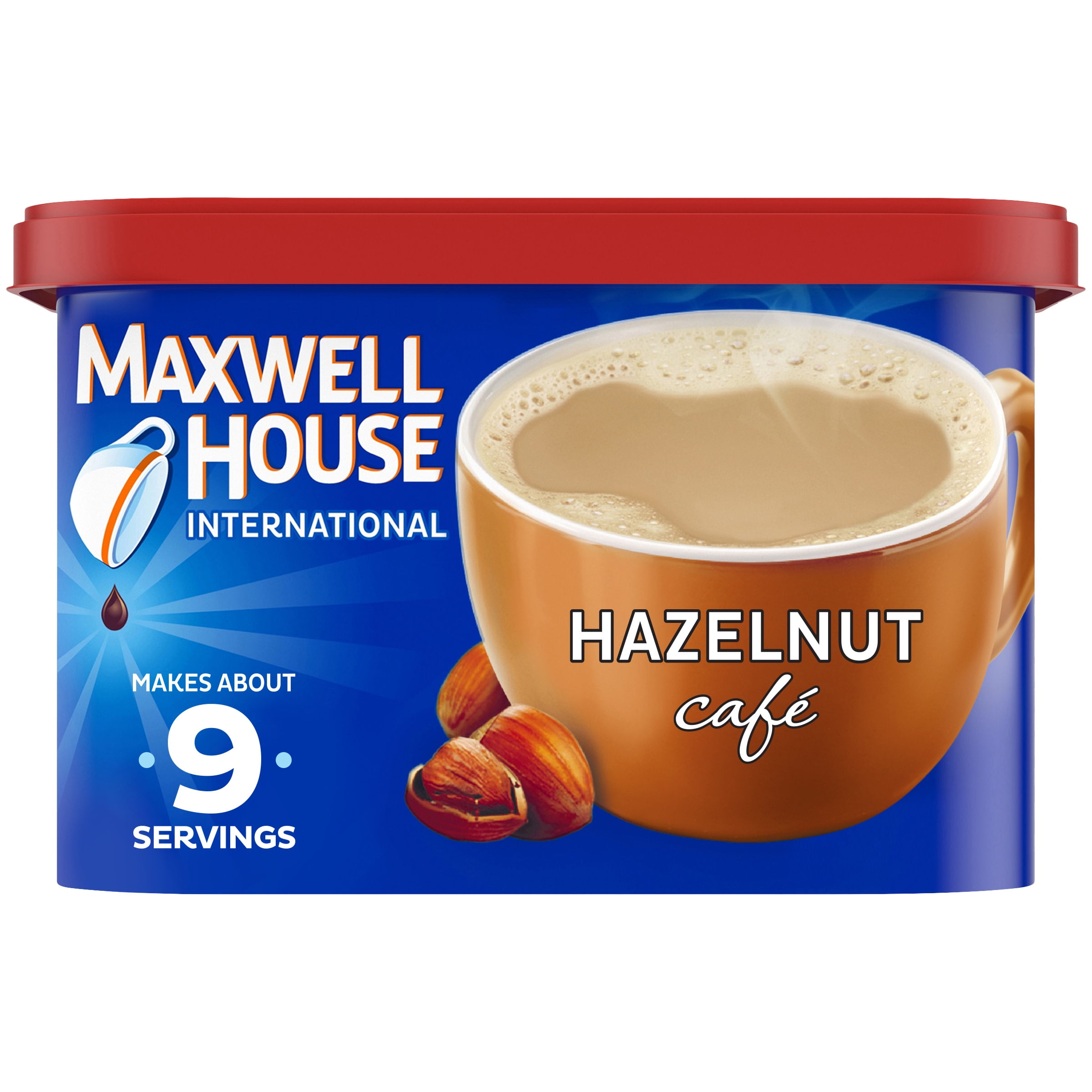 Maxwell House International Hazelnut Cafe Beverage Mix, 9 oz. Canister