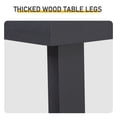 thumbnail image 4 of 43.3 Inch Solid Wood Console Table for Entryway, Sofa Table Narrow Entryway Table for Hallway, Behind The Couch, Living Room, Foyer, Black, 4 of 10