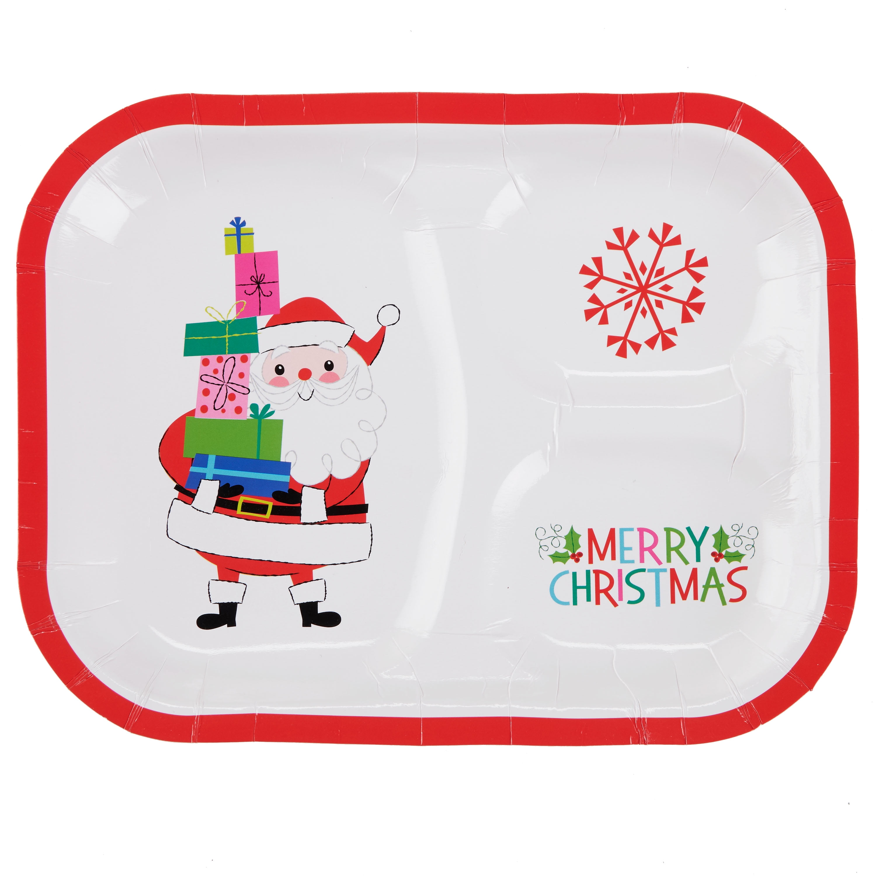 Holiday Time Christmas Paper Plates, 8 Count