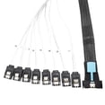 thumbnail image 2 of Slimline X8 a 8 * Cable SATA conversión disco duro servidor 0 5 M PCI-E5.0, 2 of 9