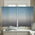 thumbnail image 4 of Gradient Blue Grey Abstract Art Semi Sheer Curtains 45 Inch Length 2 Panels Set, Sheer Kitchen Curtain Privacy Voile Window Curtain for Living Room Bedroom Rod Pocket Drapes, 4 of 7