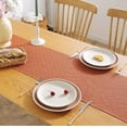 thumbnail image 4 of Dalrosia Rustic Farmhouse Style Table Runner, Boho Thick Burlap Linen Washable Table Runners 72 Inches Long for Dining Room Decorations, Dresser, Bedroom Decor and Holiday Party Centerpiece, 4 of 6
