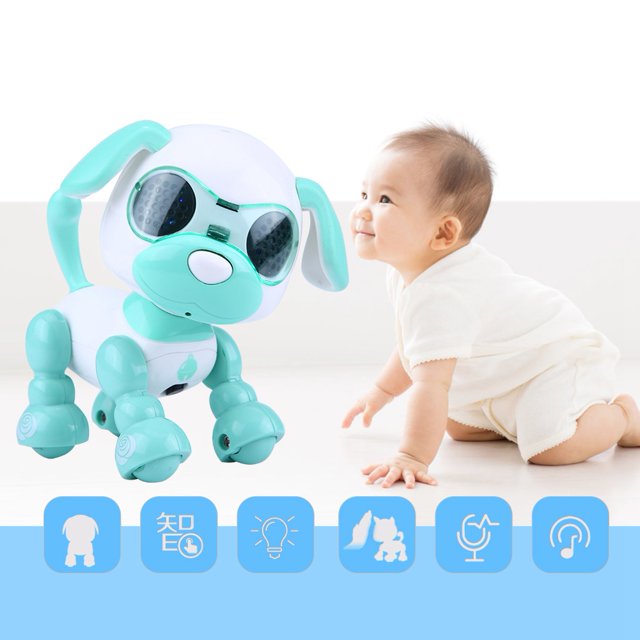 Greensen Robot Dog Pet Toy Smart Kids Interactive Walking Sound Puppy LED Record Educational Gift, Educational Gift, Smart Dog