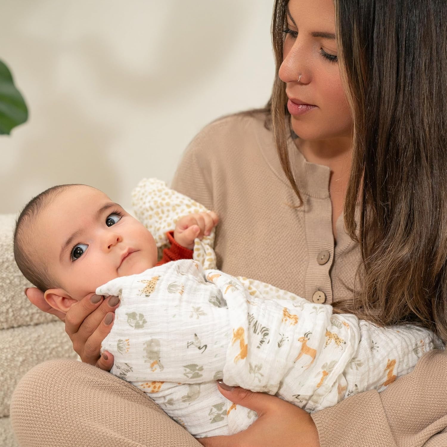 aden + anais essentials cotton muslin swaddle blanket 2 pack